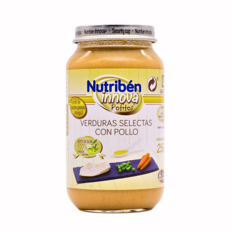 NUTRIBEN INNOVA VERDURAS SELECTAS CON POLLO 250 G