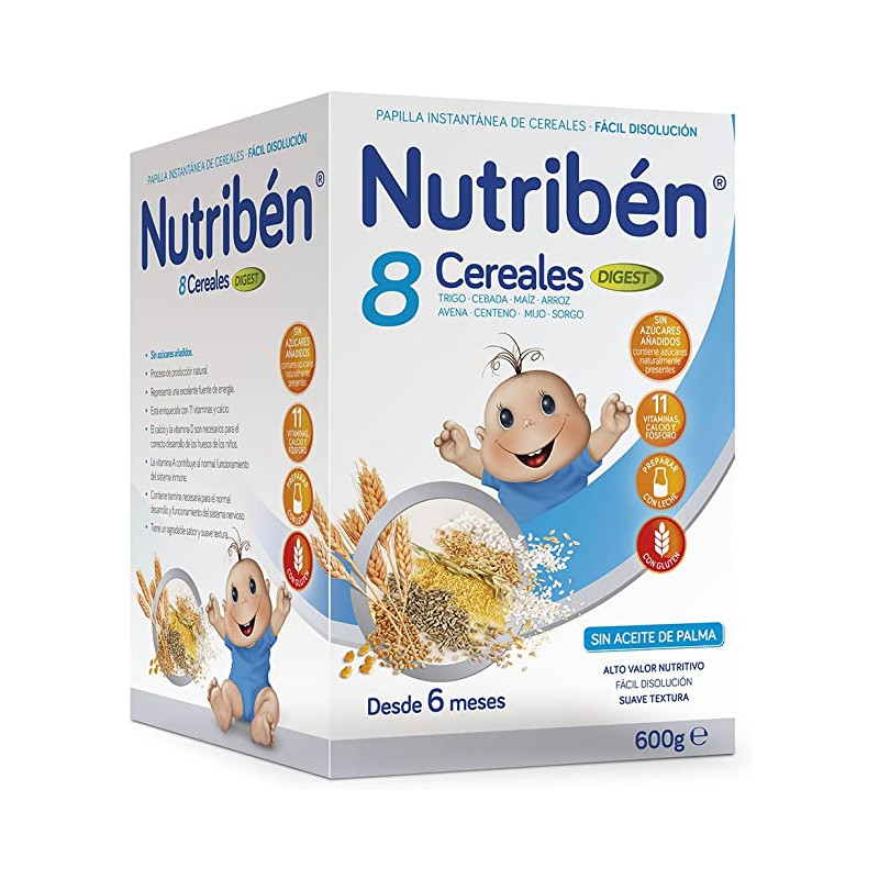 PAPILLA NUTRIBEN 8 CEREALES DIGEST 600 G