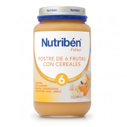 NUTRIBEN POSTRE DE 6 FRUTAS CON CEREALES 250 G