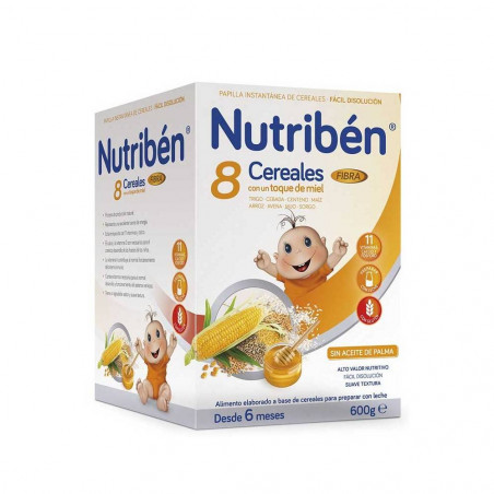 NUTRIBEN 8 CEREALES Y MIEL FIBRA 600 G