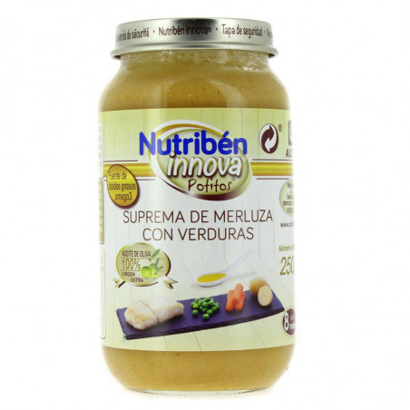 NUTRIBEN INNOVA MERLUZA Y VERDURAS 250G