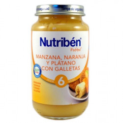 NUTRIBEN MANZANA NARANJA PLATANO Y GALLETA 250 G