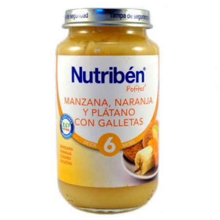 NUTRIBEN MANZANA NARANJA PLATANO Y GALLETA 250 G