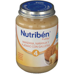 NUTRIBEN MANZANA NARANJA PLATANO Y GALLETA 200 G