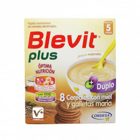 BLEVIT PLUS DUPLO 8 CERE.MIEL+GALLETAS 700 G.