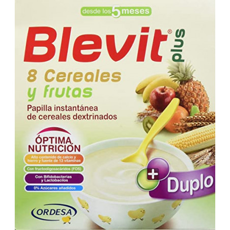 BLEVIT PLUS DUPLO 8 CEREALES Y FRUTAS 600 G