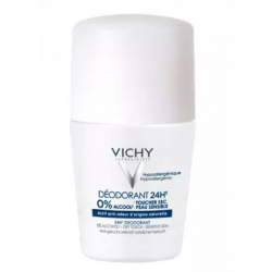 DESODORANTE 24 H SIN SALES DE ALUMINIO VICHY ROLL ON 50 ML